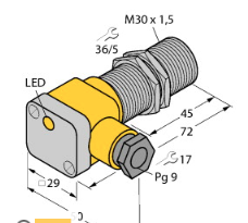 BI10-G30-Y1X電感式傳感器，德國(guó)TURCK